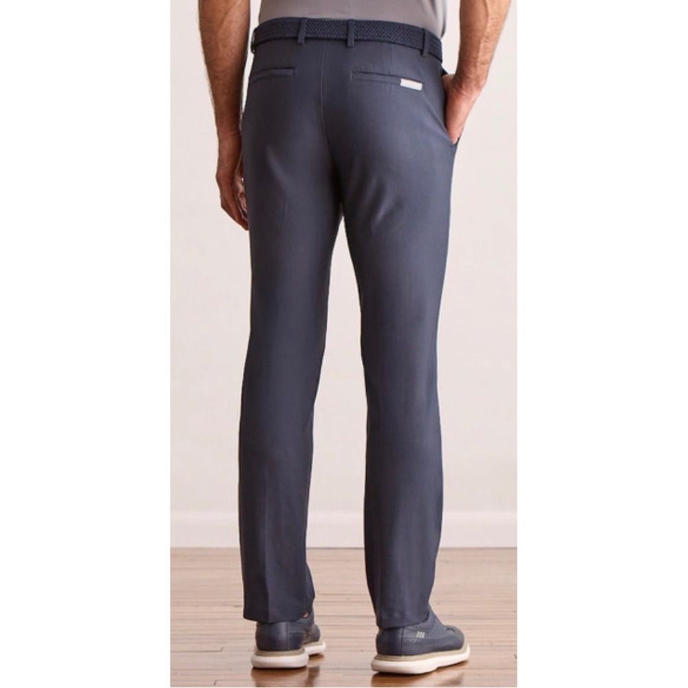 Dunning Mens Golf Pants Navy Blue Stretch Straight Leg Performance 38x30